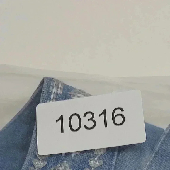 Knox Rose Womens Chambray Embroidered Tunic Sleeveless Dress XXL 65% Cotton - Picture 7 of 7